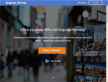 Tablet Screenshot of languagejourneys.com